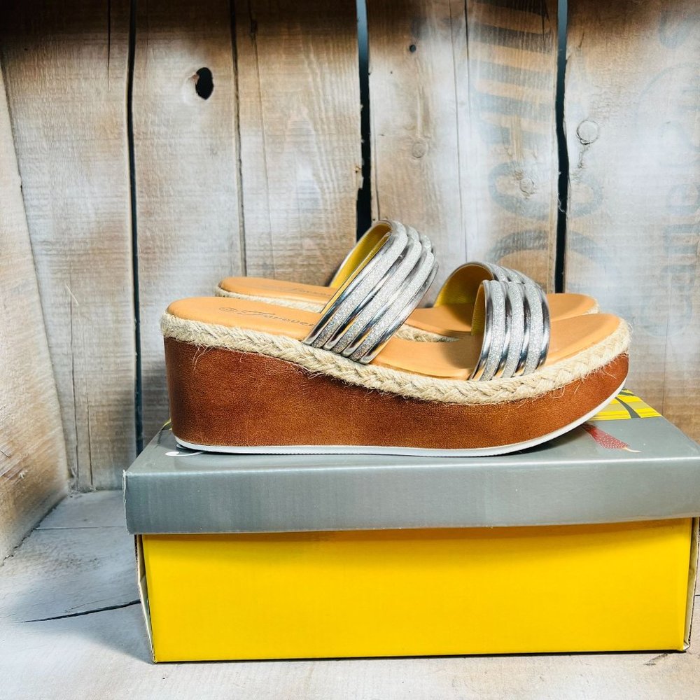 Forever Silver Glitter Rich Platform